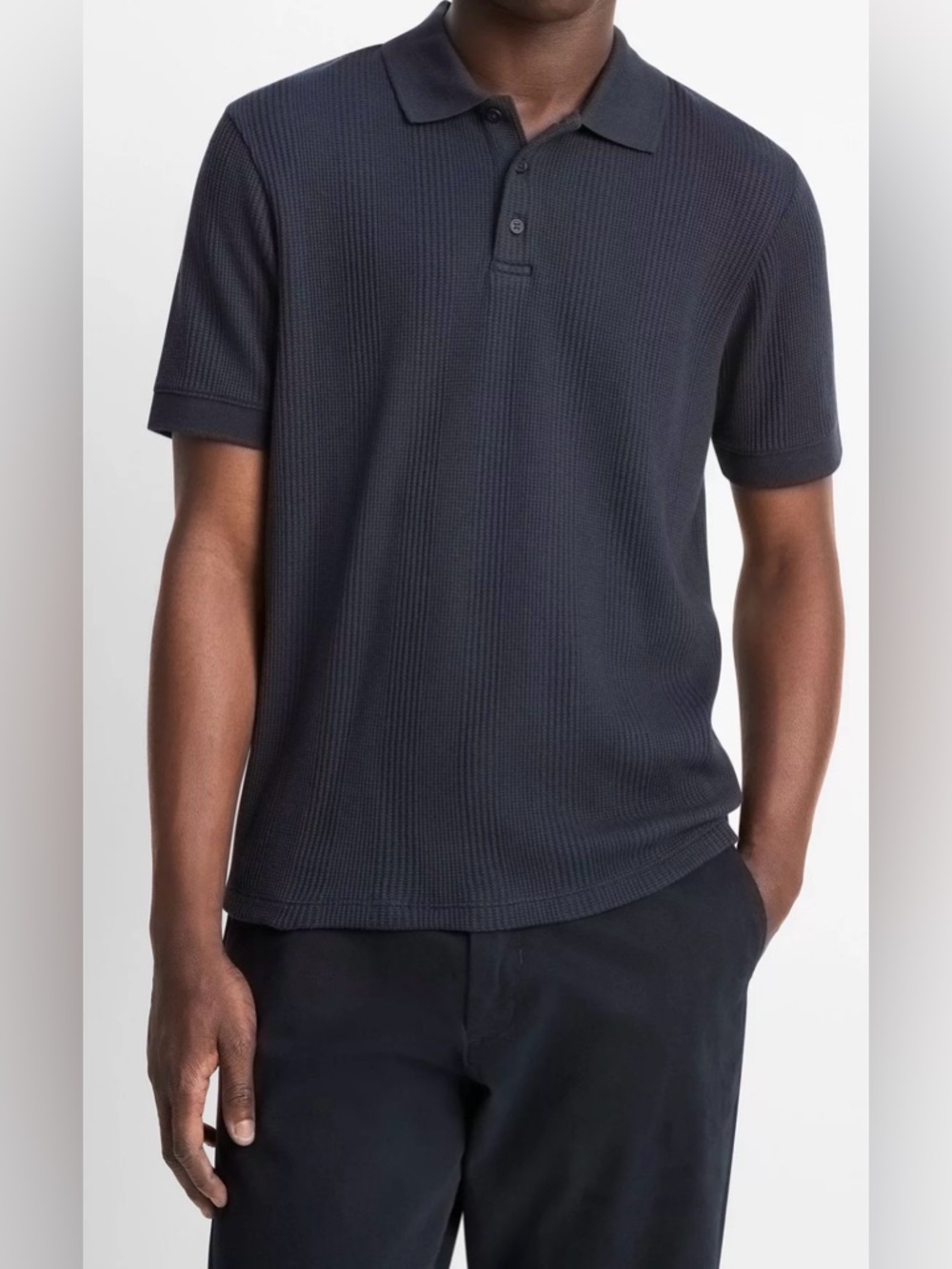 Vince men’s Variegated Pima Cotton Polo Shirt